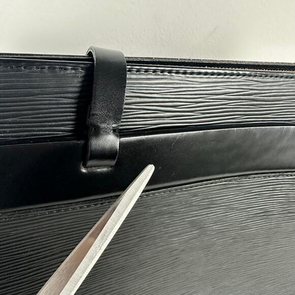 Louis Vuitton Womens Epi Croisette Leather Double Handle PM Black Tote Handbag - Picture 8 of 10